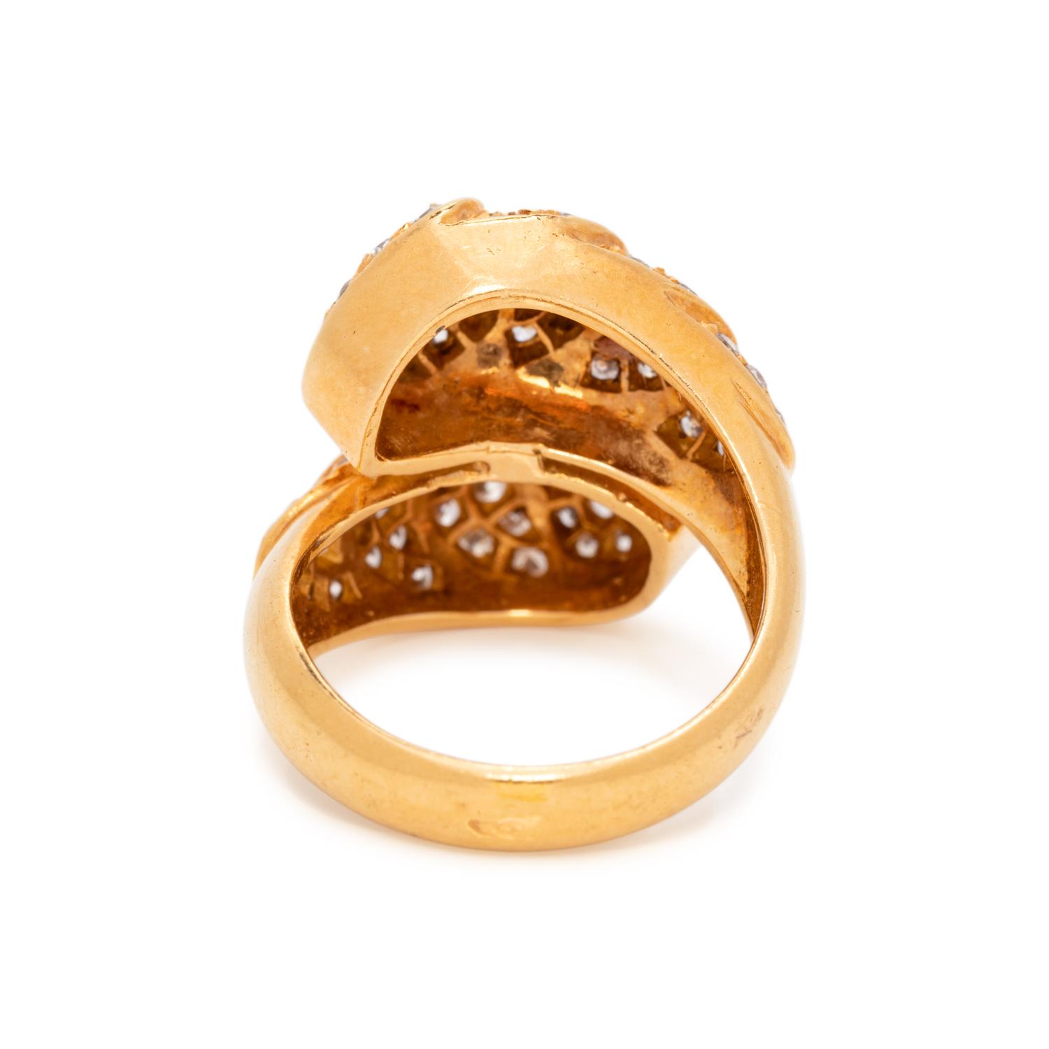FRENCH, DIAMOND BYPASS RING