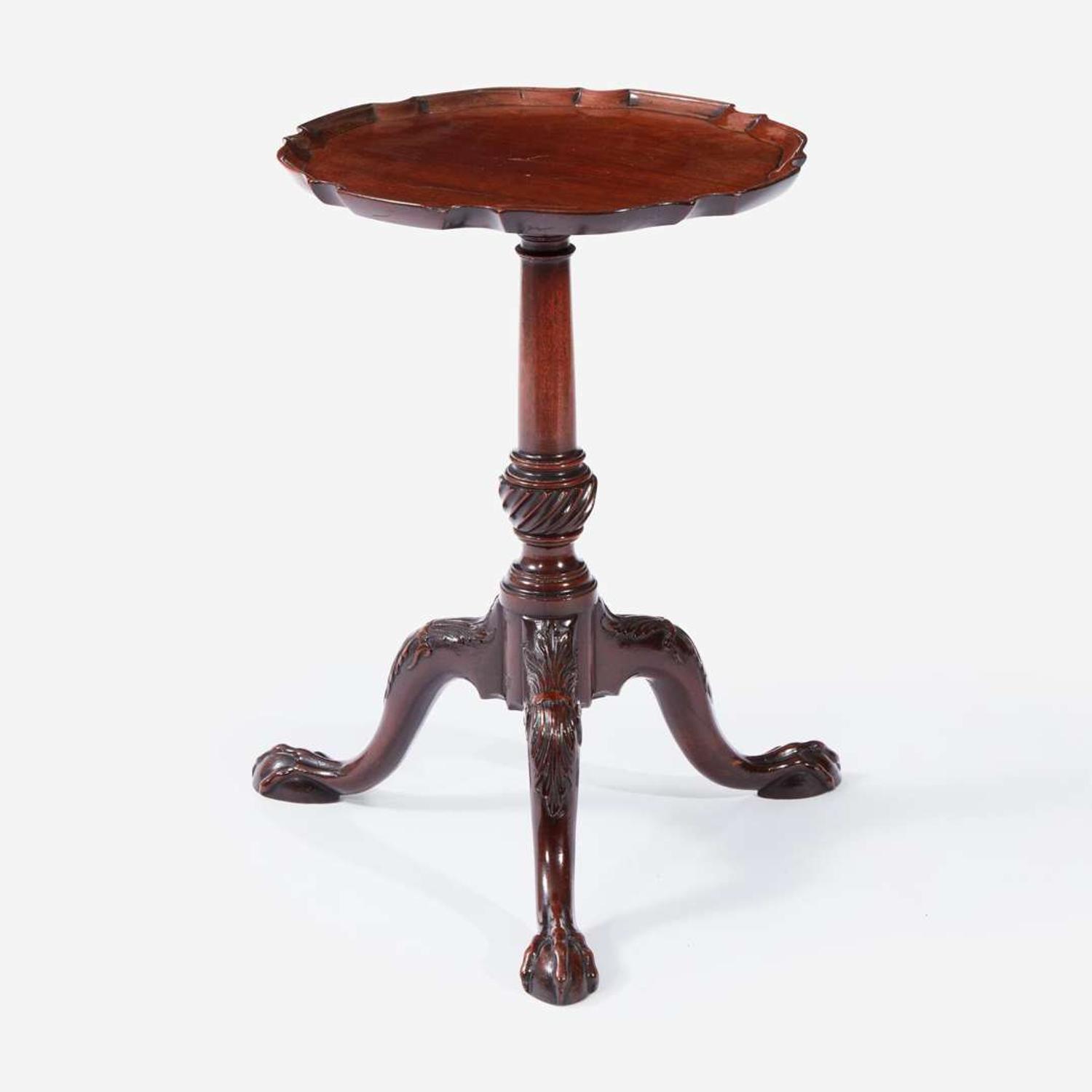 A George II Carved Mahogany Kettle Stand