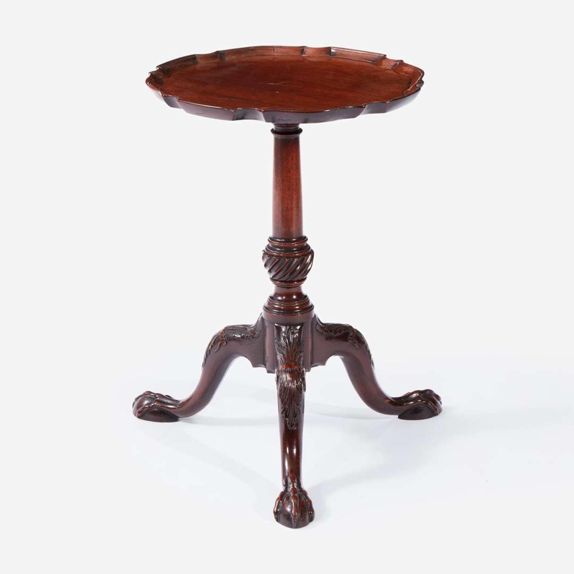 A George II Carved Mahogany Kettle Stand