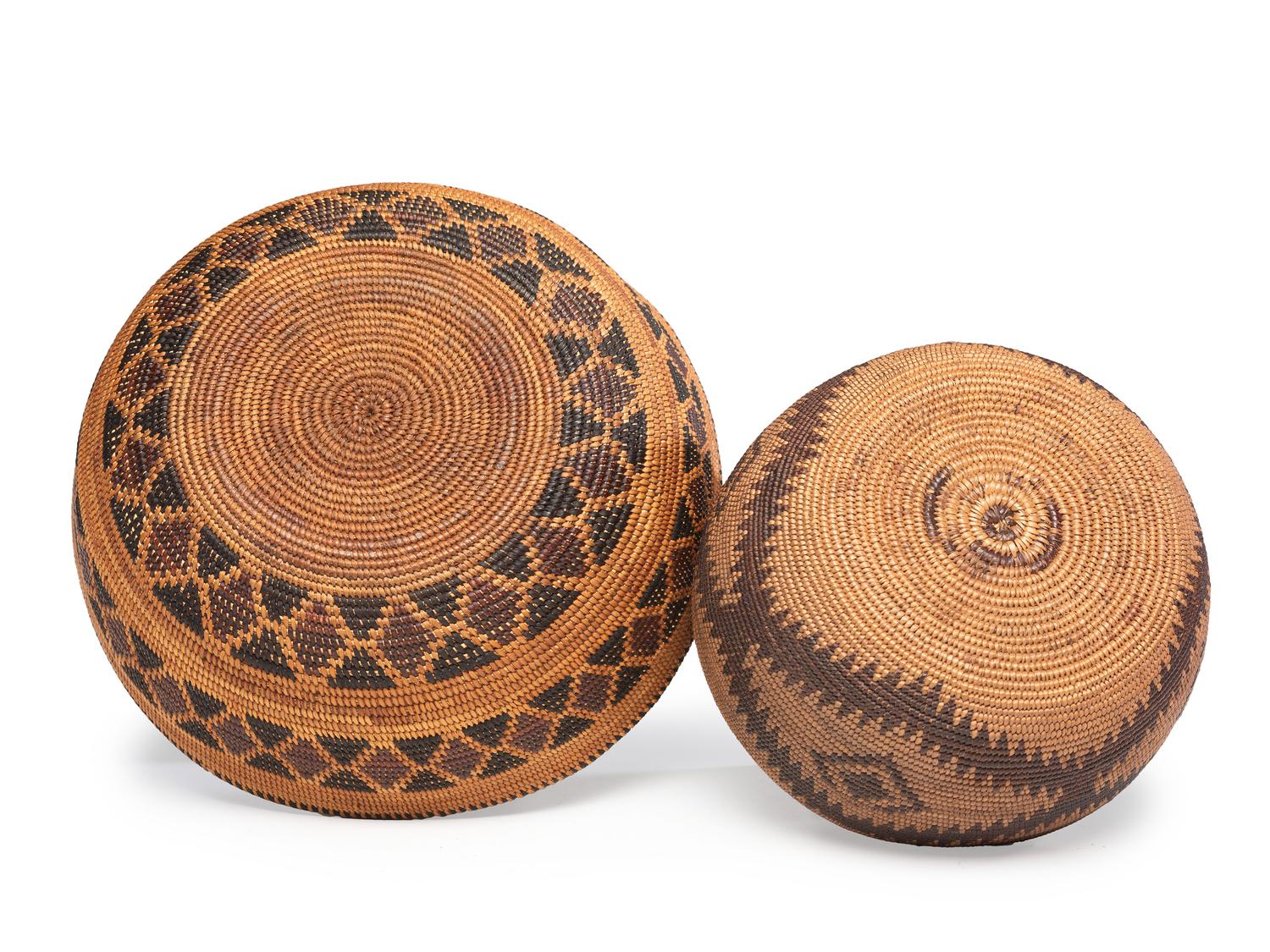 Maidu and Yokut Baskets