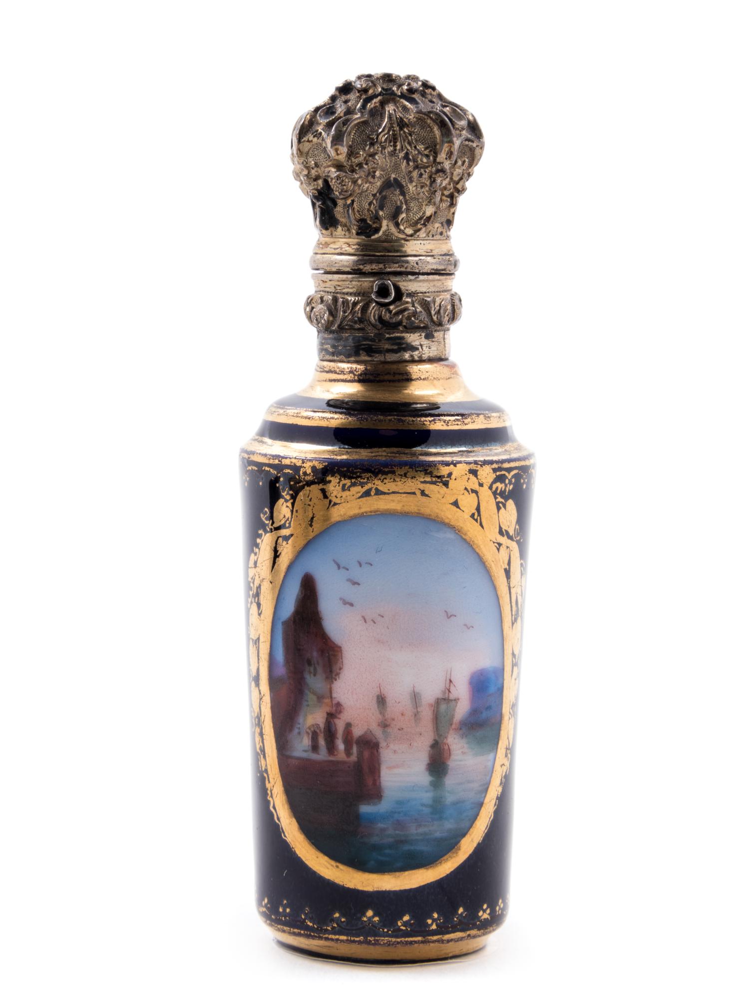 Four Sèvres Style Painted and Parcel Gilt Porcelain Articles