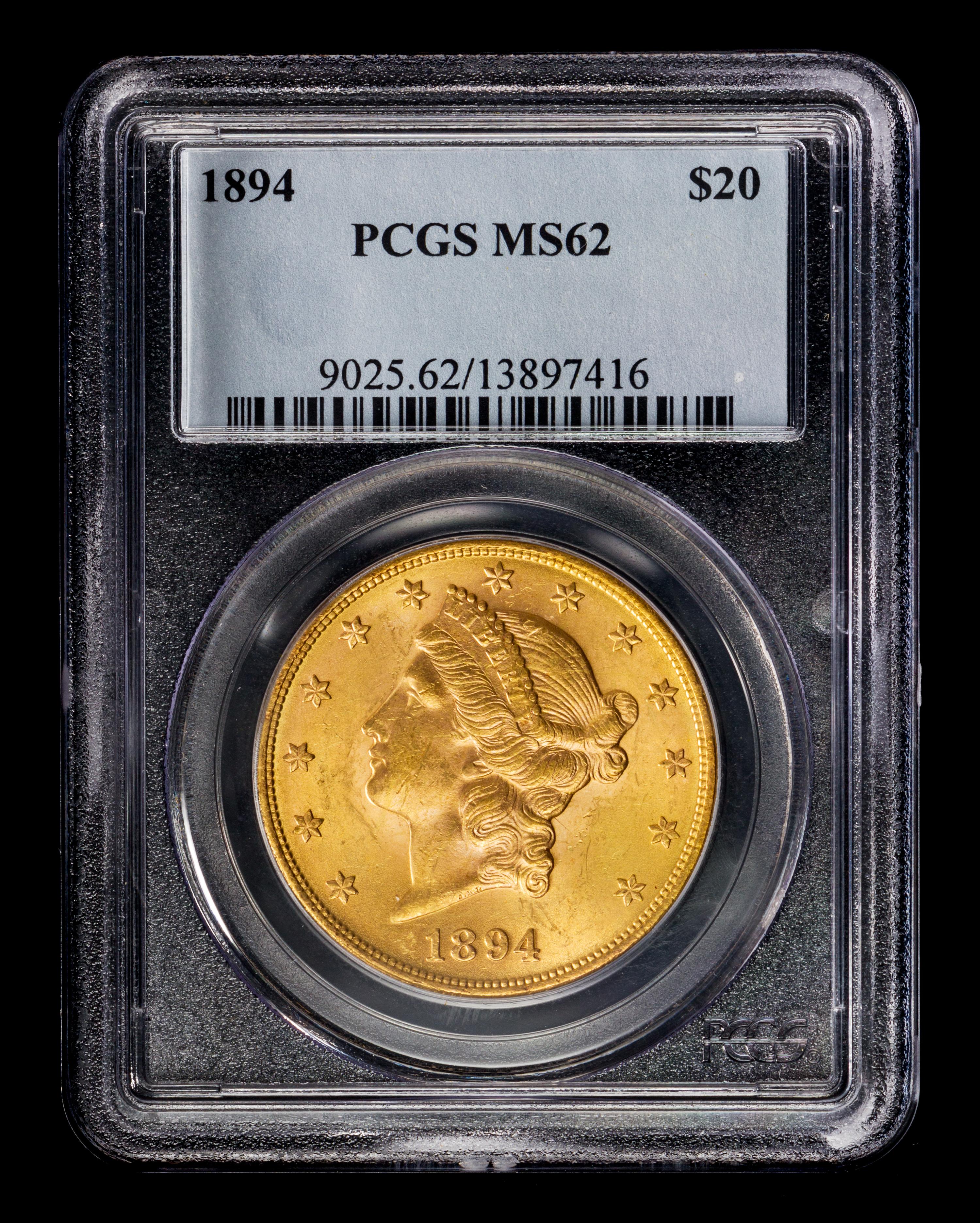A United States 1894 Liberty Head $20 Gold Coin