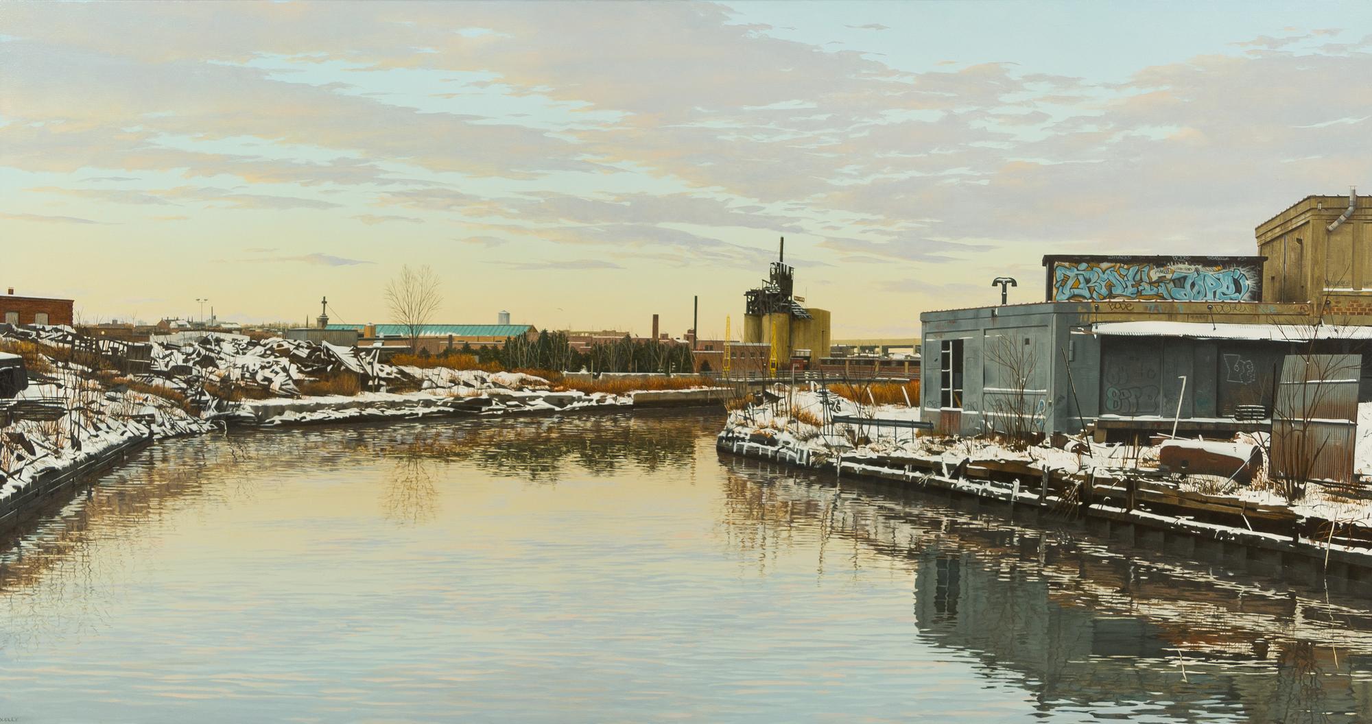 Randy Dudley, (American, b. 1950), Gowanus Canal from Carroll Street, 1988