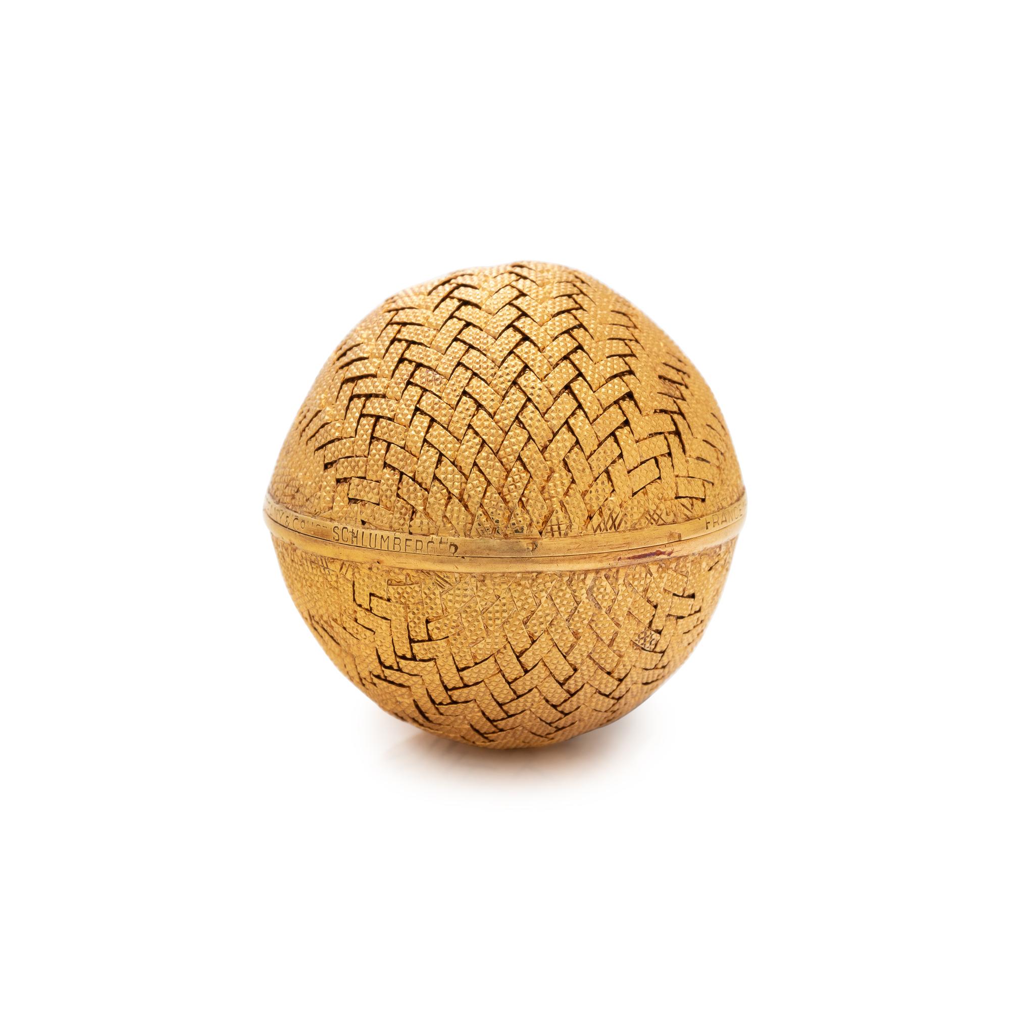 TIFFANY & CO., SCHLUMBERGER, YELLOW GOLD PILLBOX