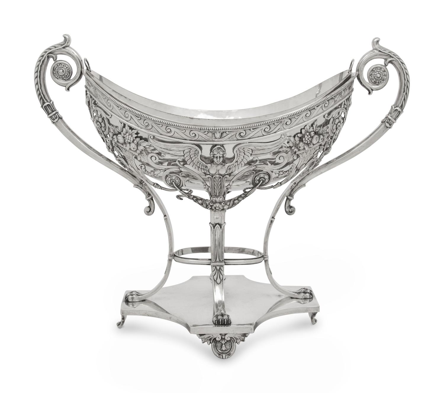 A German Silver Centerpiece Basket