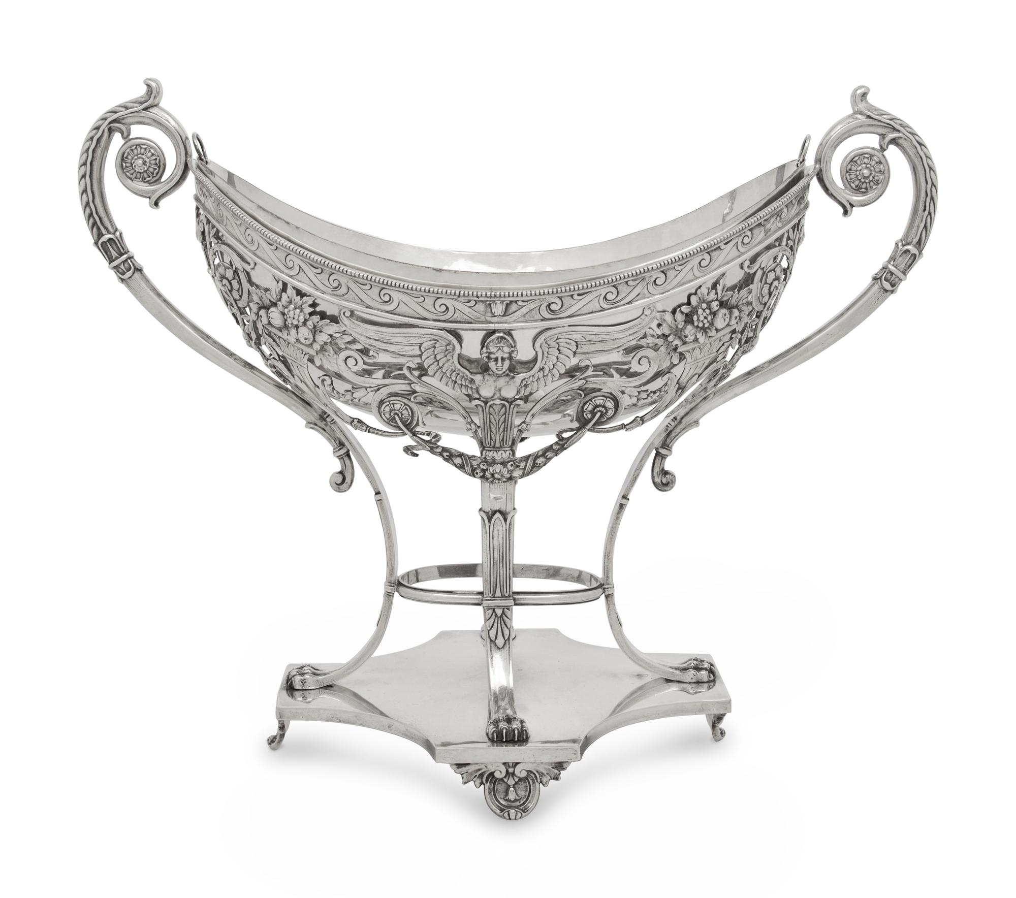 A German Silver Centerpiece Basket