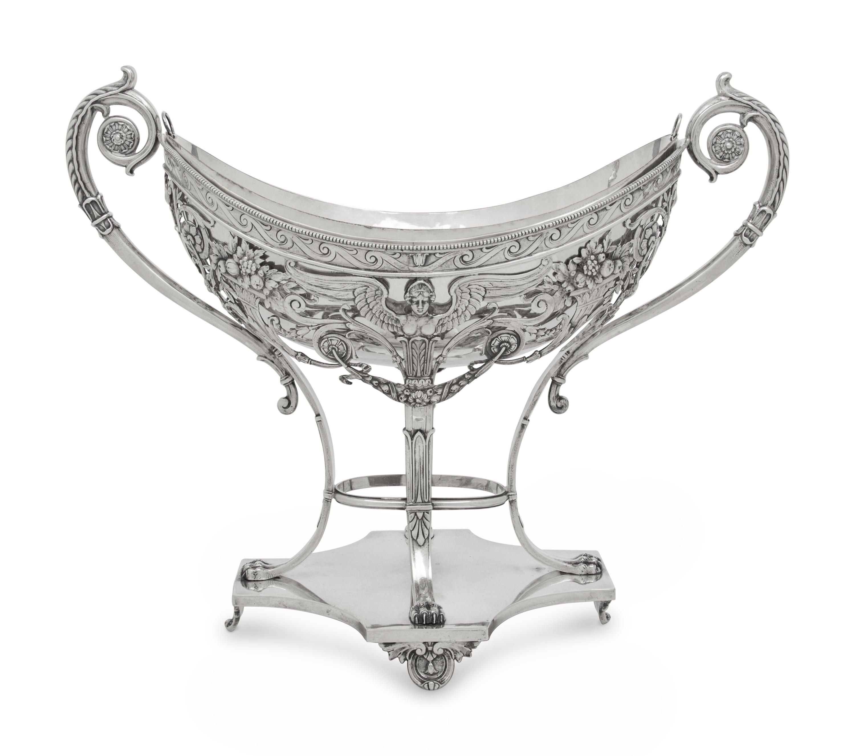 A German Silver Centerpiece Basket
