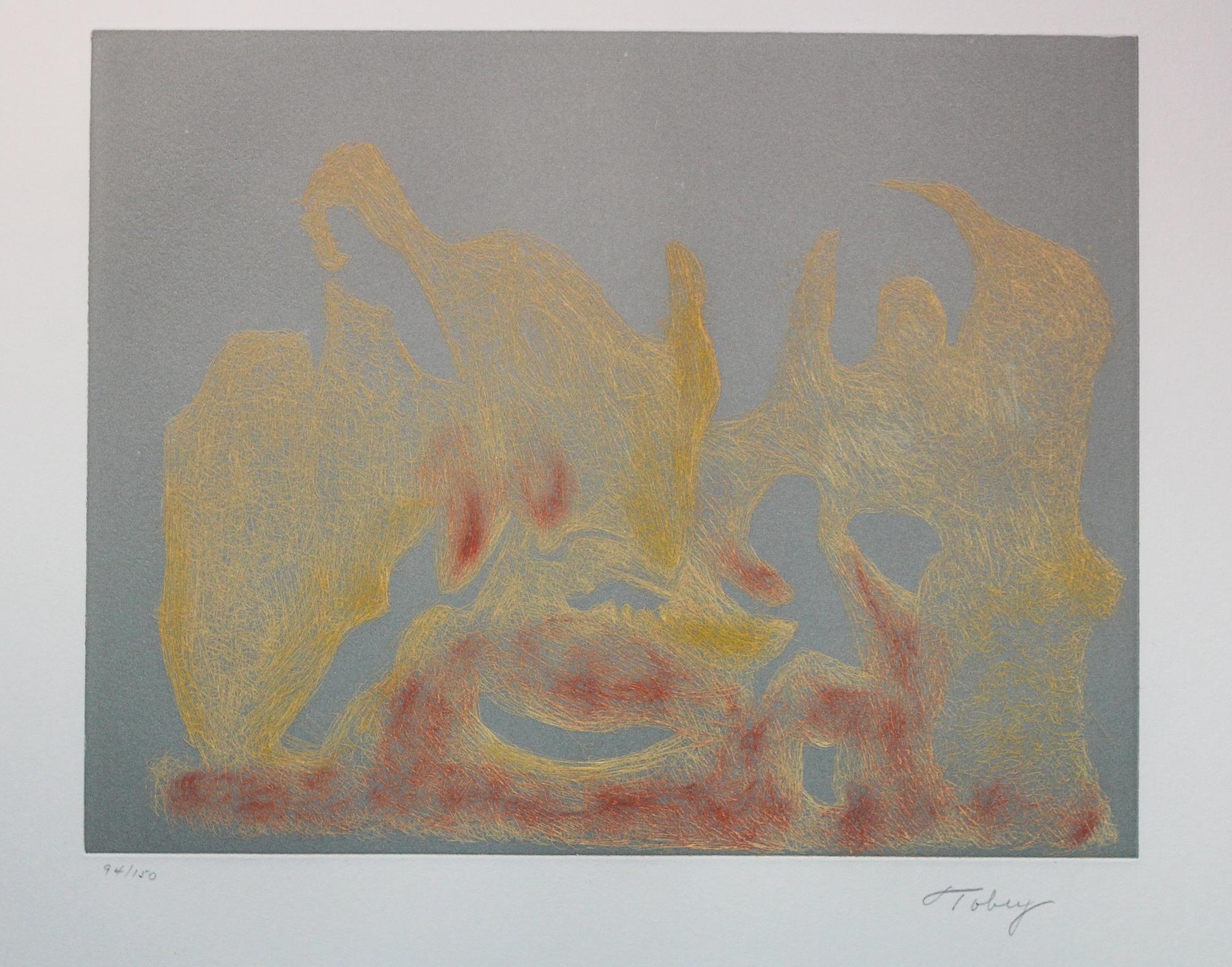 Mark Tobey, (American, 1890-1976), Awakening Night and Awakening Dawn, 1974