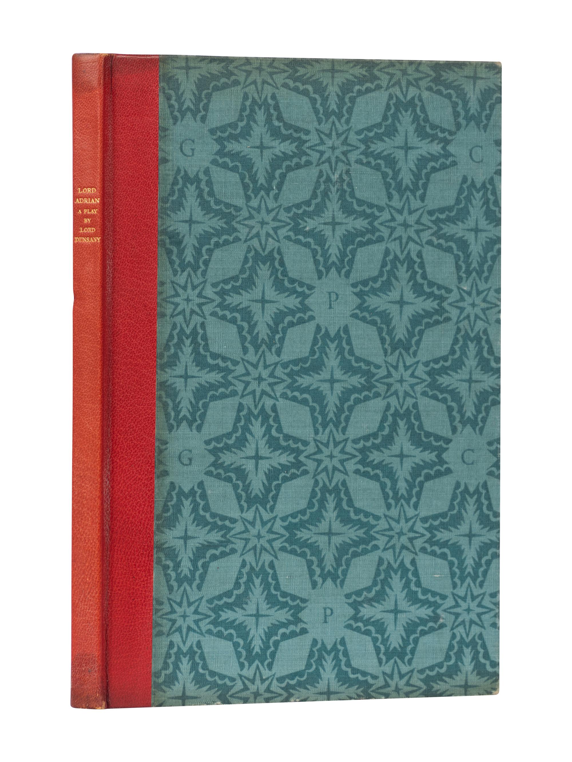 [GOLDEN COCKEREL PRESS]. DUNSANY, Edward Plunkett, 18th Baron (1878-1957). Lord Adrian. Waltham Saint Lawrence, Berkshire: The Golden Cockerel Press, 1929.