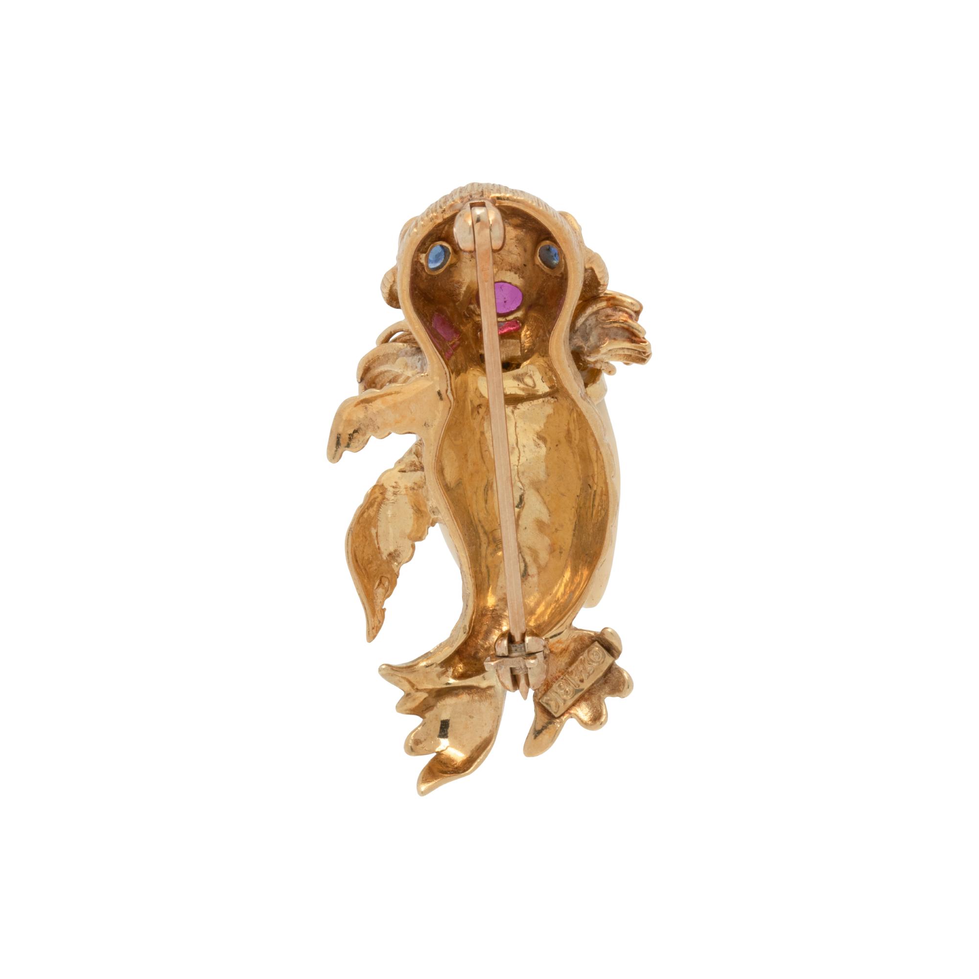 HAMMERMAN BROTHERS, MULTIGEM WALRUS BROOCH