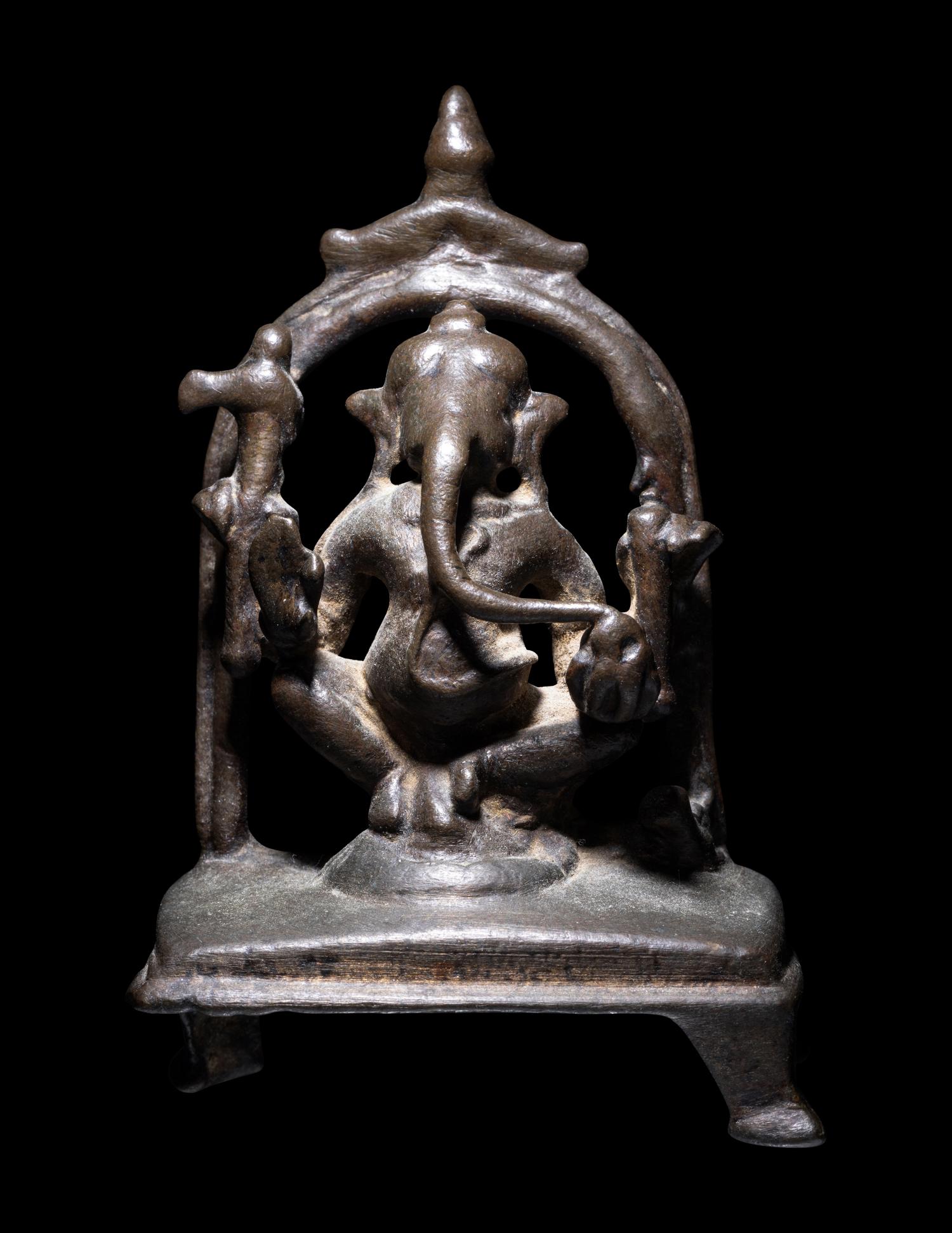 An Indian Bronze Figure of Ganesha