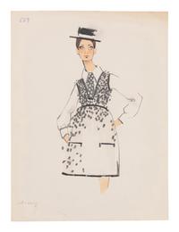 11 Michaele Vollbracht for Geoffrey Beene Fashion Illustrations, Late 1960s
