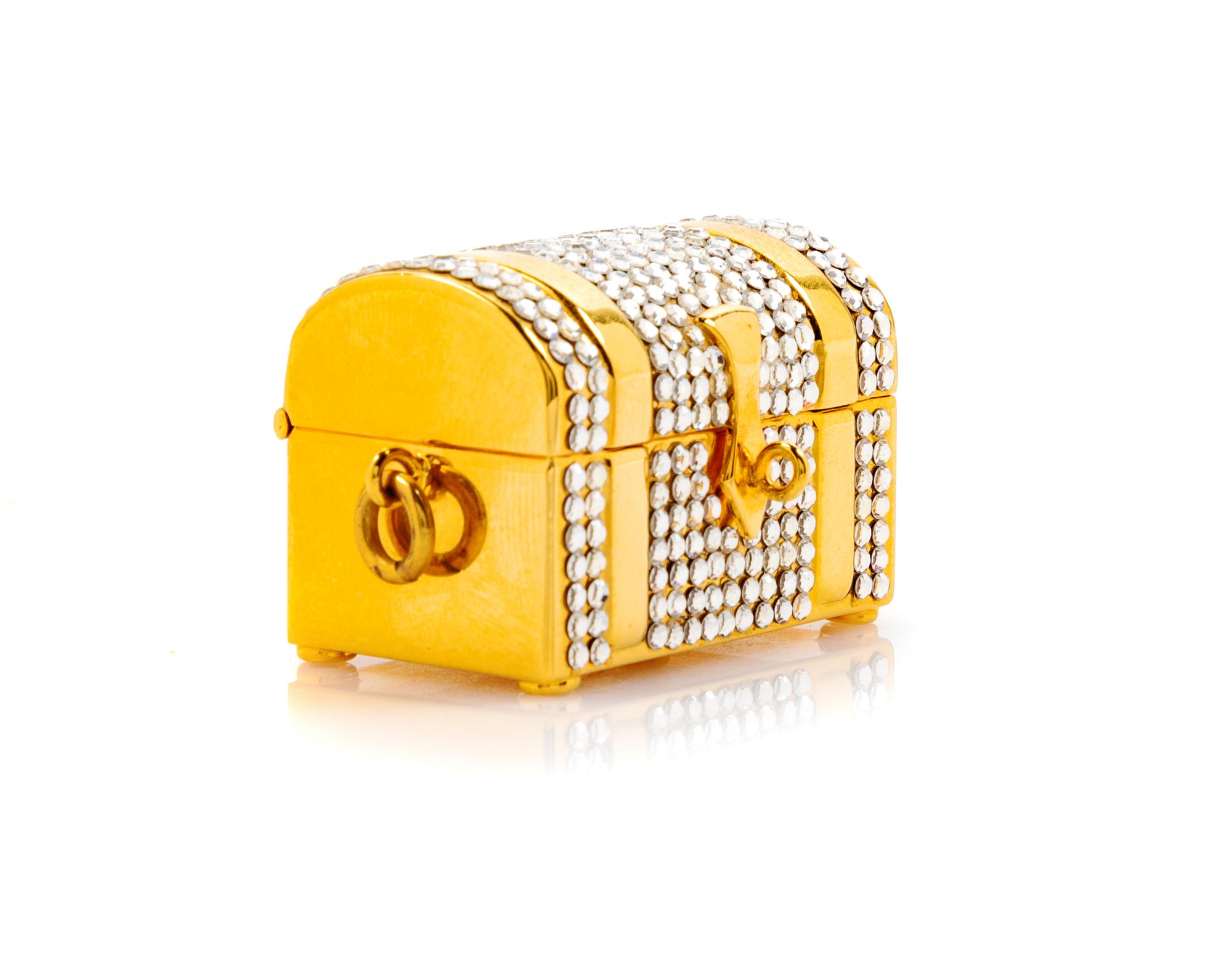 Judith Leiber Treasure Chest Pill Box