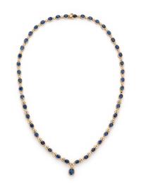 SAPPHIRE AND DIAMOND NECKLACE
