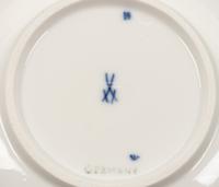 A Meissen Blue Onion Porcelain Dinner Service