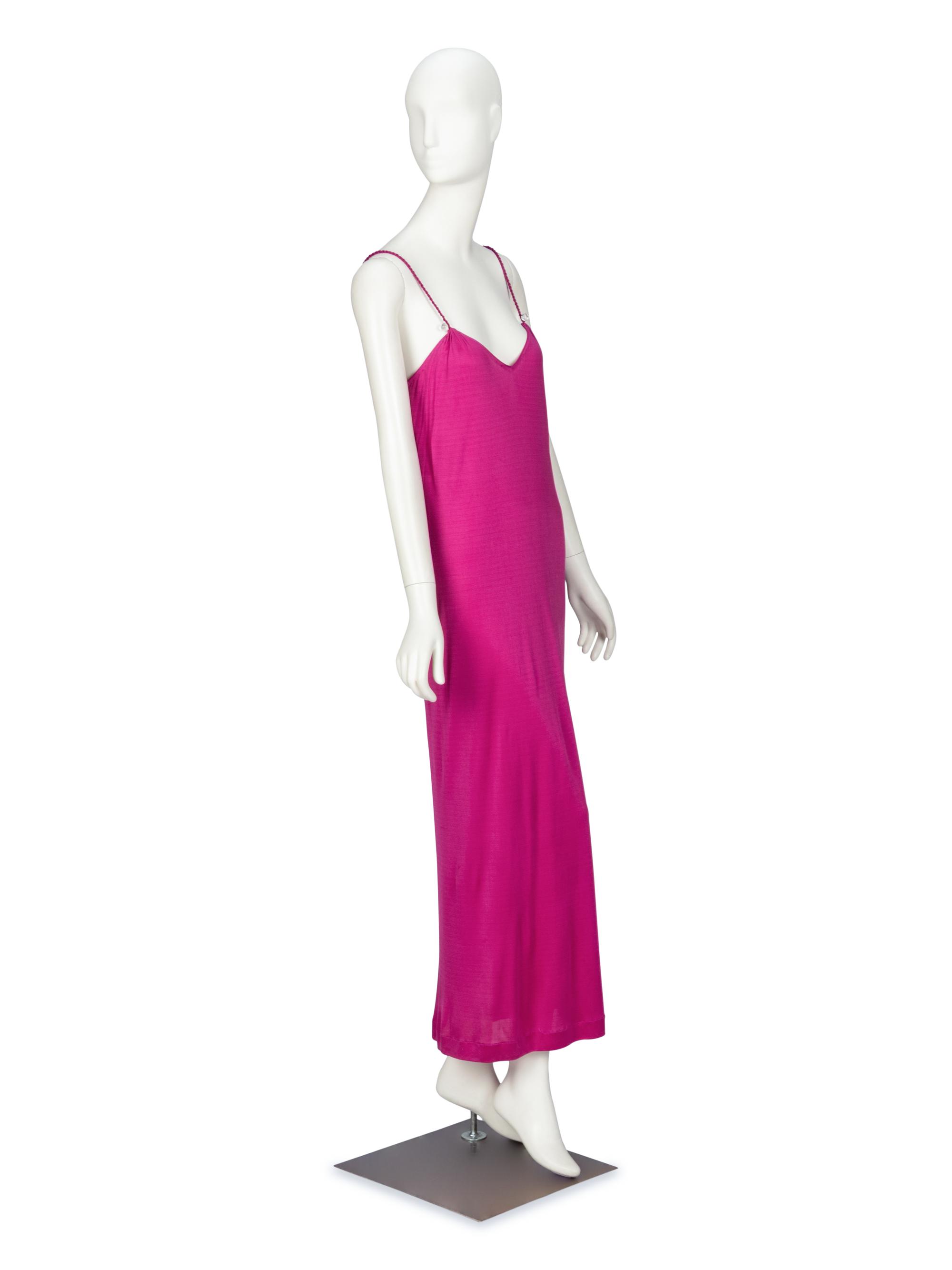 Missoni, Fuchsia Silk Jersey Gown, 1970s