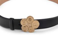 Chanel Leather Belt with Coin Buckle