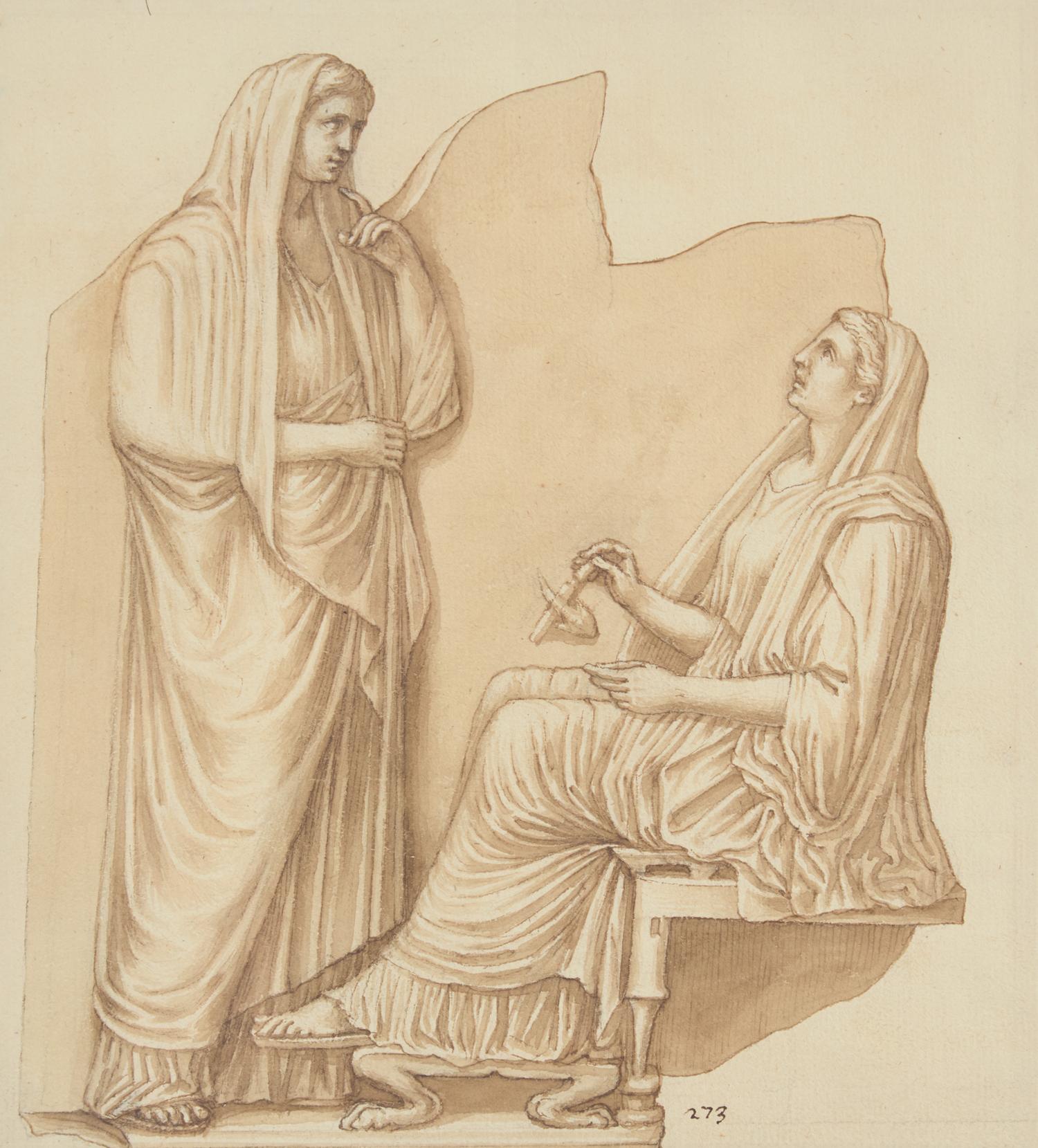 Study of an Ancient Greek Stele
