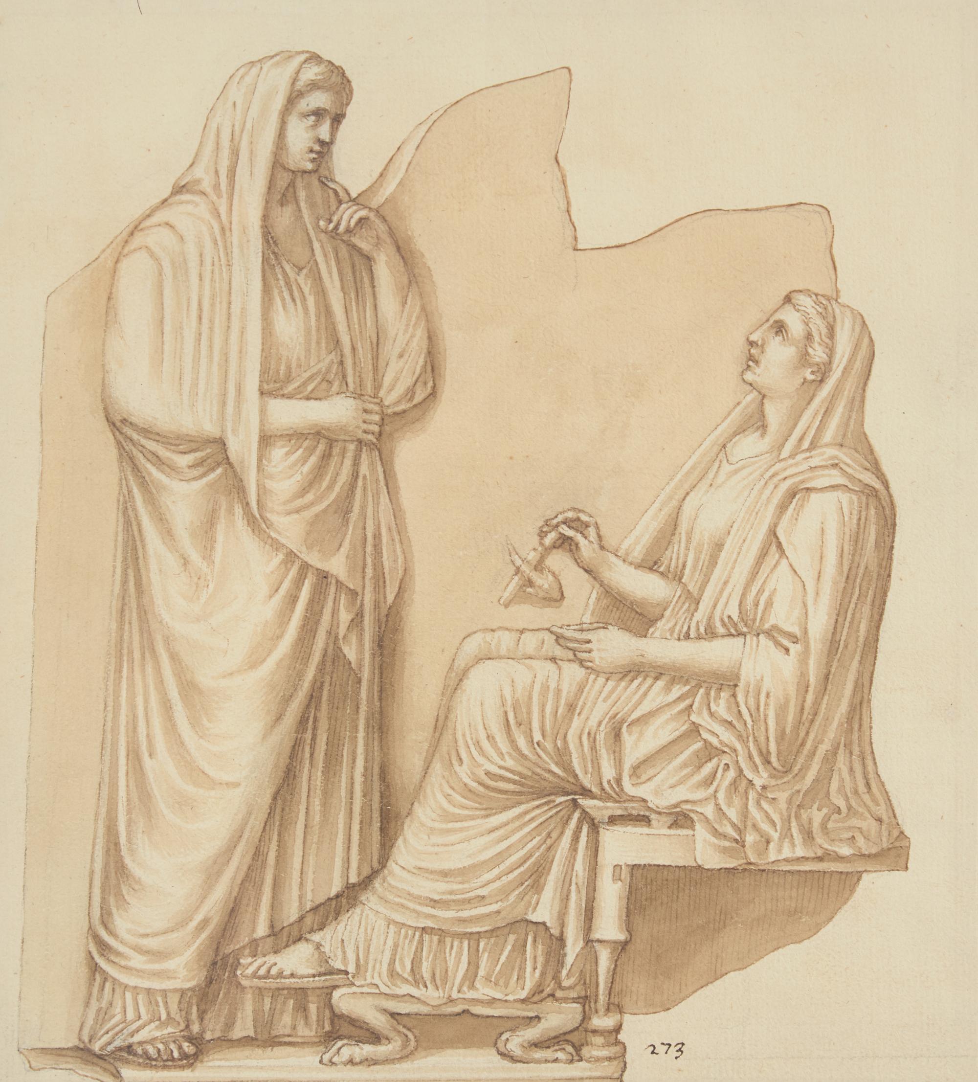 Study of an Ancient Greek Stele