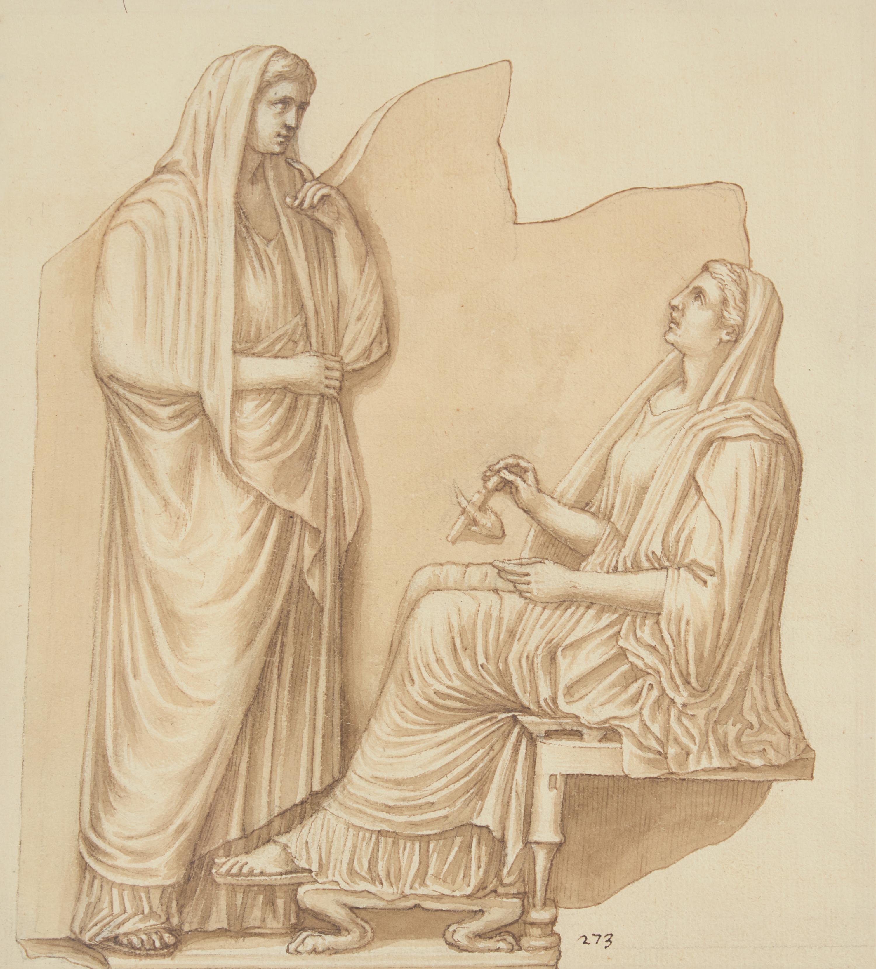 Study of an Ancient Greek Stele