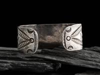 Navajo Heavily Stamped Ingot Cuff Bracelet