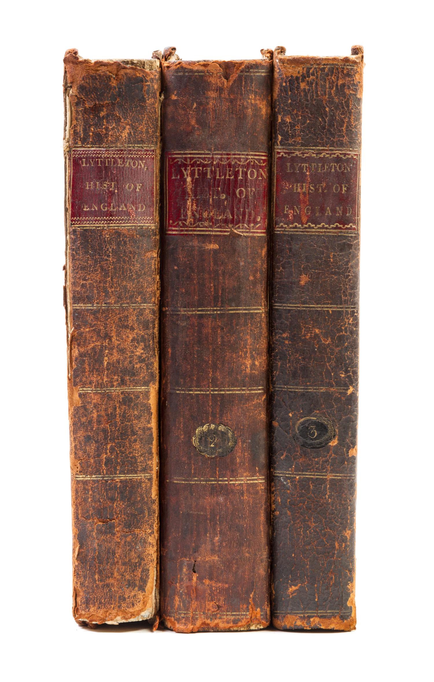 LYTTLETON, GEORGE COURTNEY. The Modern History of England...London, 1803-1806. 3 vols.