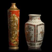 Two Japanese Satsuma-Type Vases, Meiji to Taisho Period