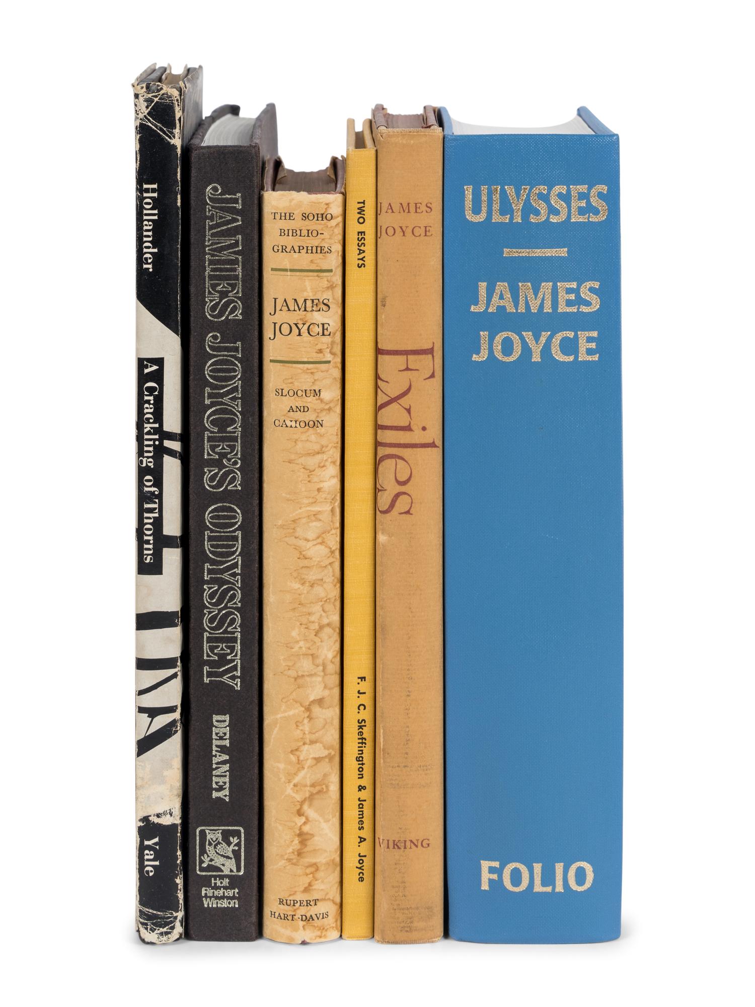 JOYCE, James (1882-1941). A group of 6 works by or about Joyce, including: