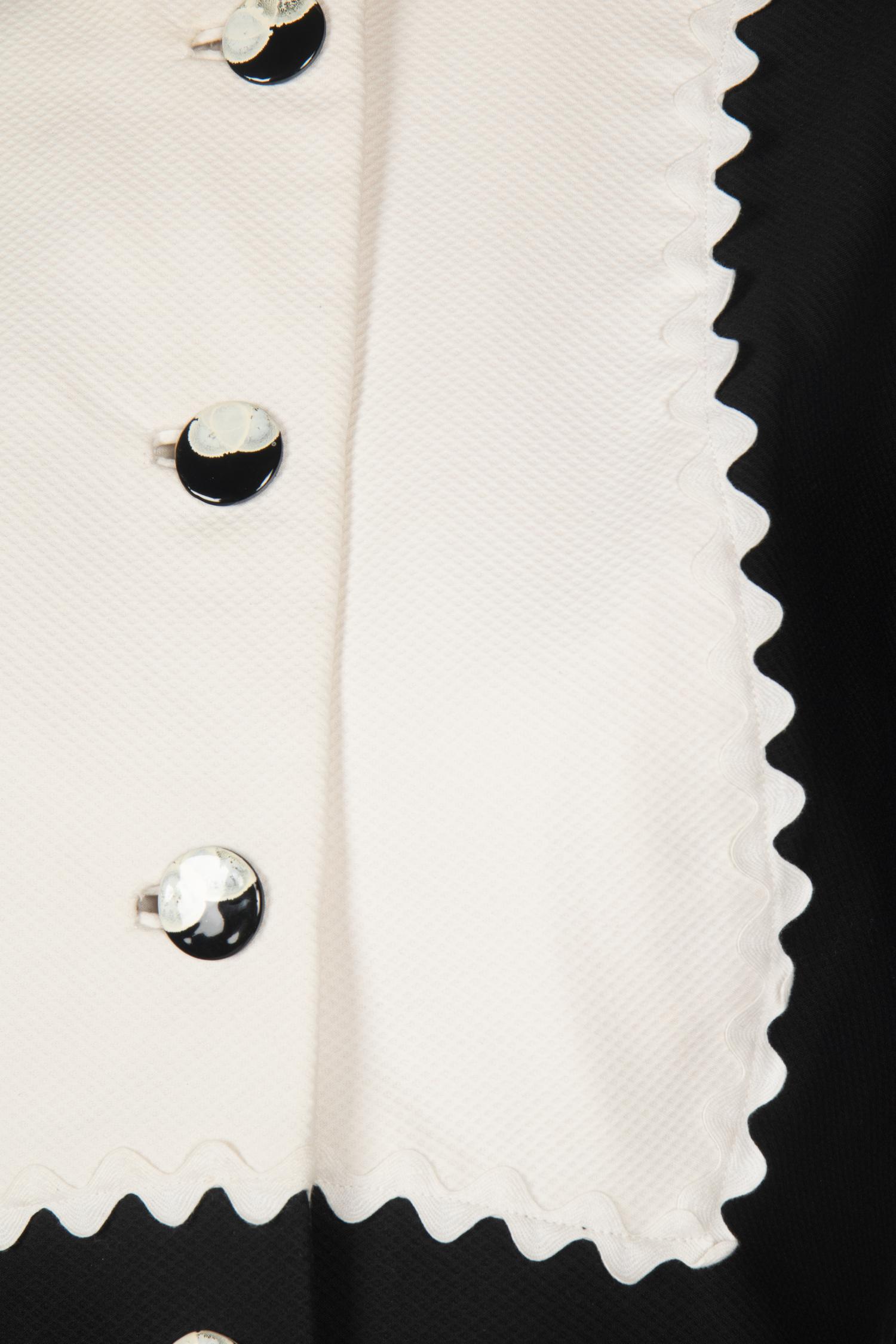 Two Black and White Geoffrey Beene Dresses
