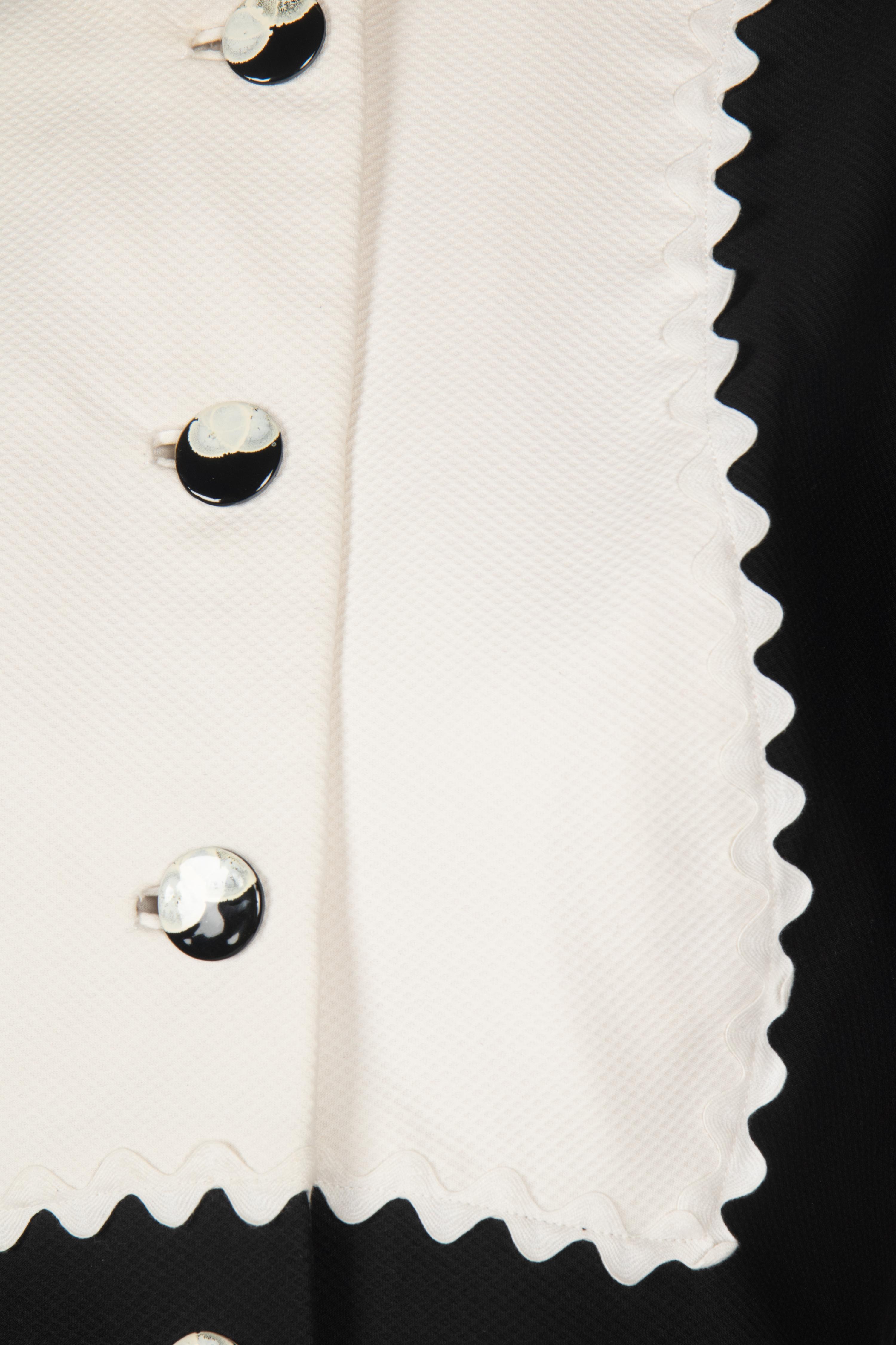 Two Black and White Geoffrey Beene Dresses