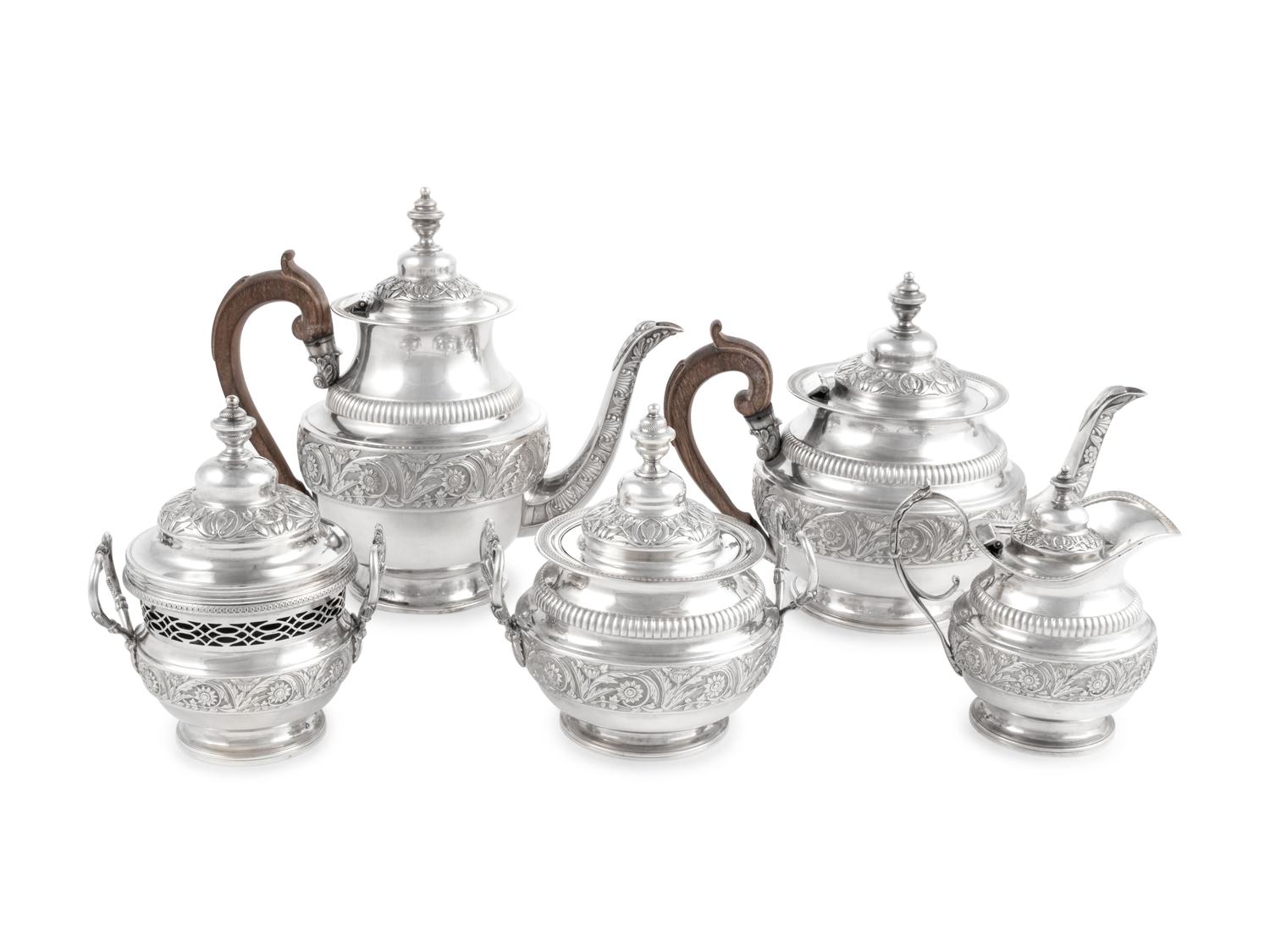A Tiffany & Co. Silver Five-Piece Tea and Coffee Service