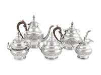 A Tiffany & Co. Silver Five-Piece Tea and Coffee Service