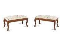 Italian Rococo Style Serpentine Front Benches