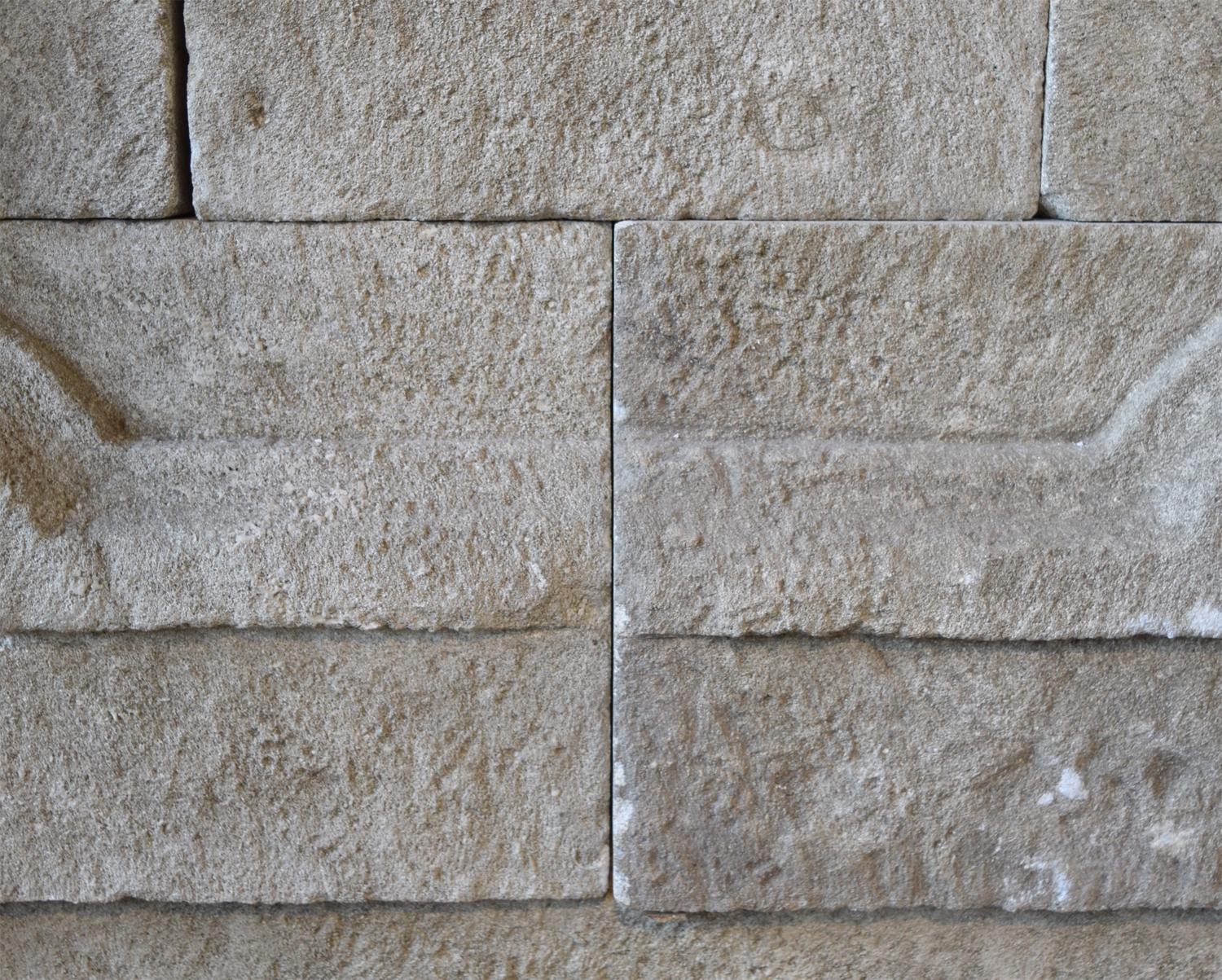A Limestone Wall Fountain 44" W x 31" D x 55" H — France, 19th Century