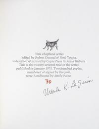 LE GUIN, Ursula K. (b.1929). A group of 7 works in 6 vols., including many Limited Editions SIGNED BY LE GUIN, & other FIRST EDITIONS.