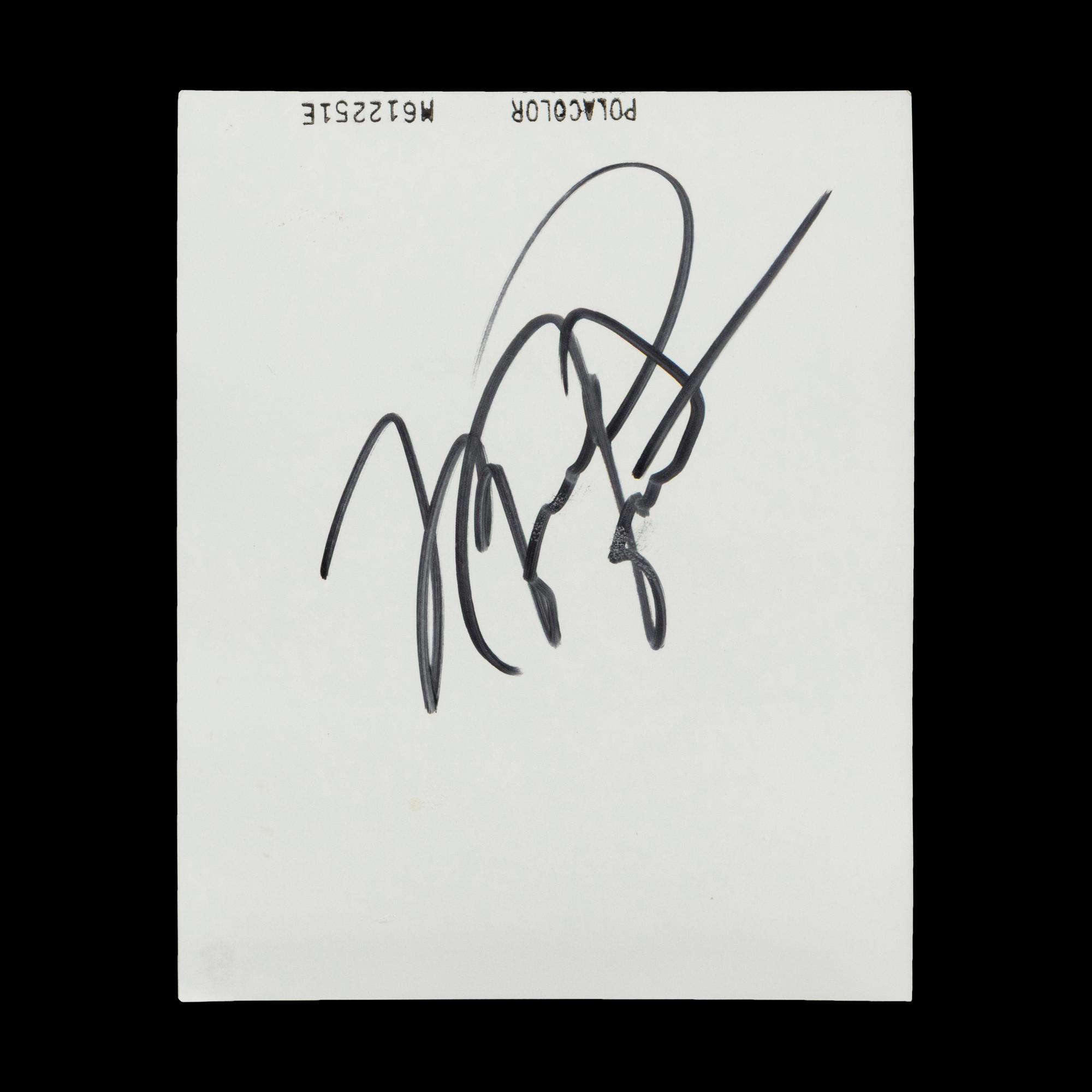 A Michael Jordan Signed Autograph Original Jean Moss Polaroid Proof for McDonalds Acclaimed 1987 Muscular Dystrophy Advertisement (Beckett Authentication Services, Moss Family Letter)