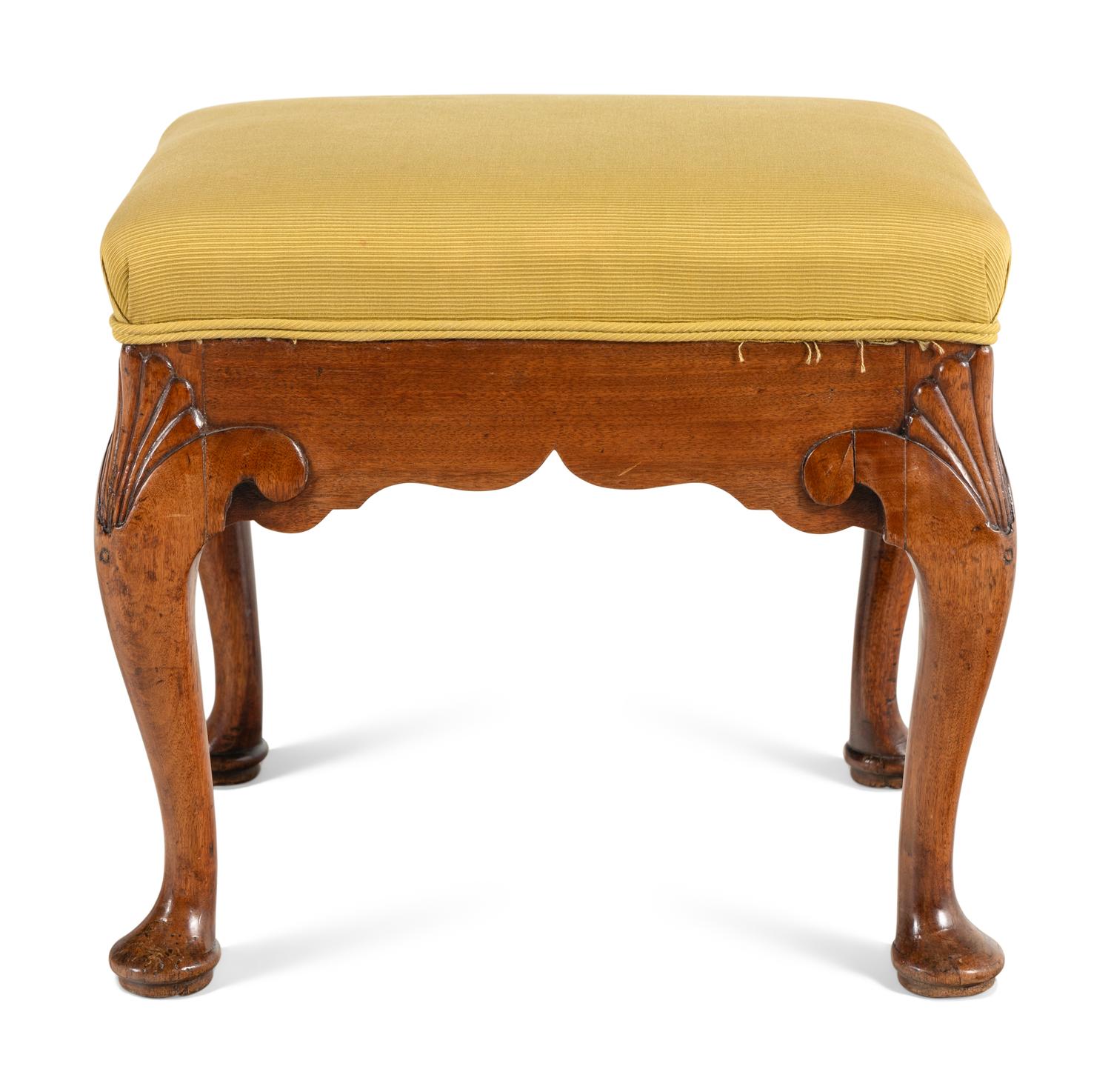 Two George II Walnut Stools