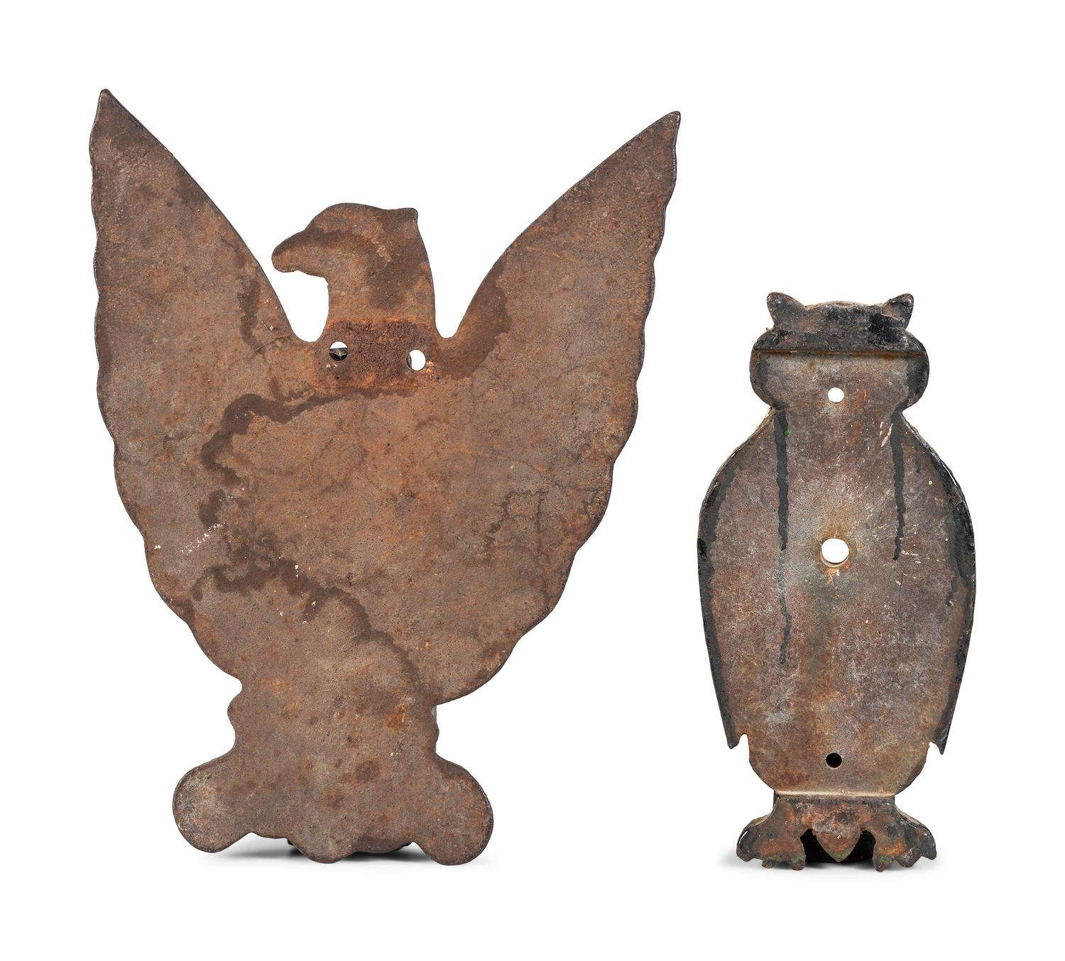 Two Figural Cast Iron Shooting Targets