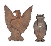 Two Figural Cast Iron Shooting Targets