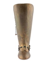 An English Brass Boot-Form Umbrella Stand