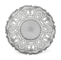 An American Silver Reticulated Plate