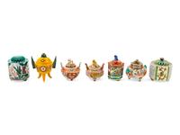Seven Japanese Porcelain Insence Burners, Koros