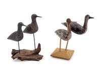Four Carved and Painted Shore Bird Decoys