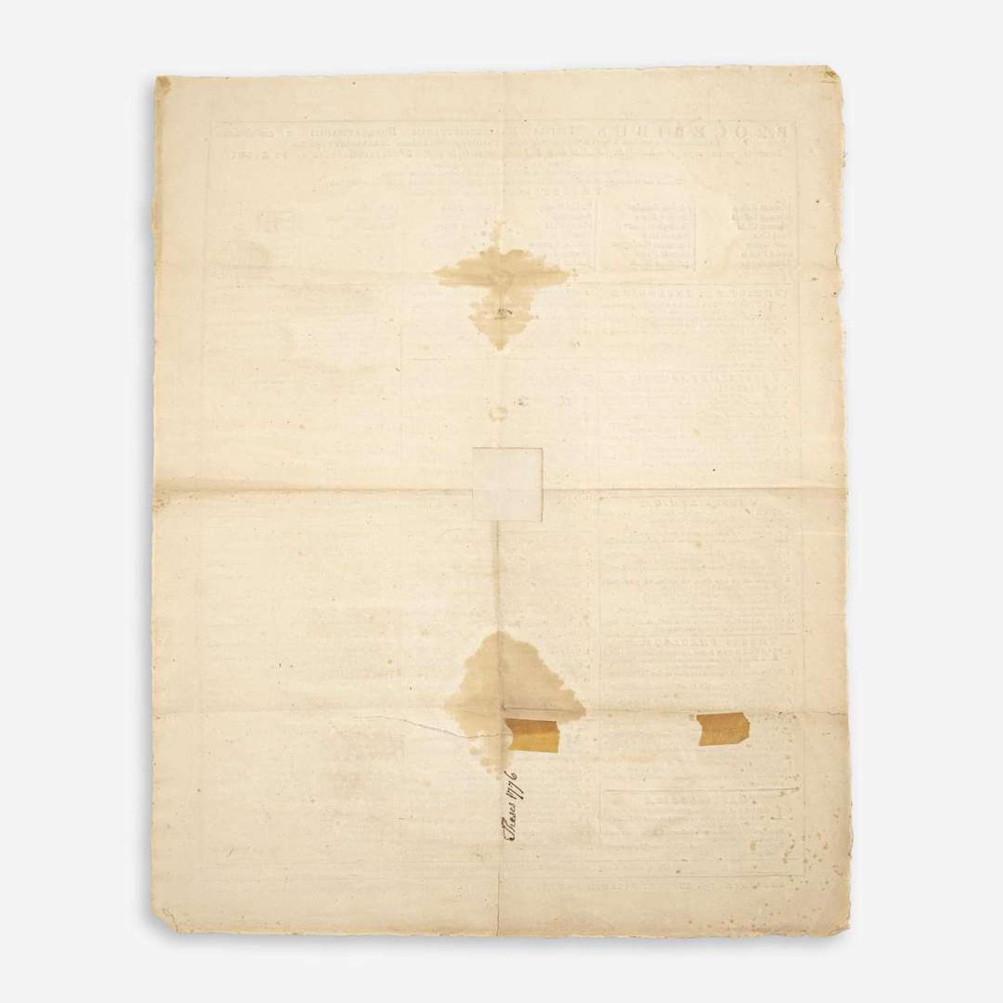 [Americana] [Harvard College] Group of 3 Harvard College Graduation Theses Broadsides