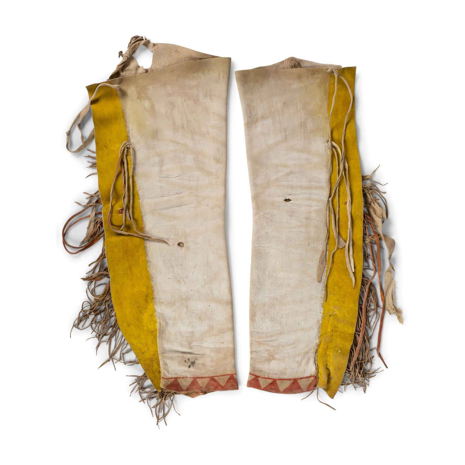 Pueblo Painted Hide Leggings