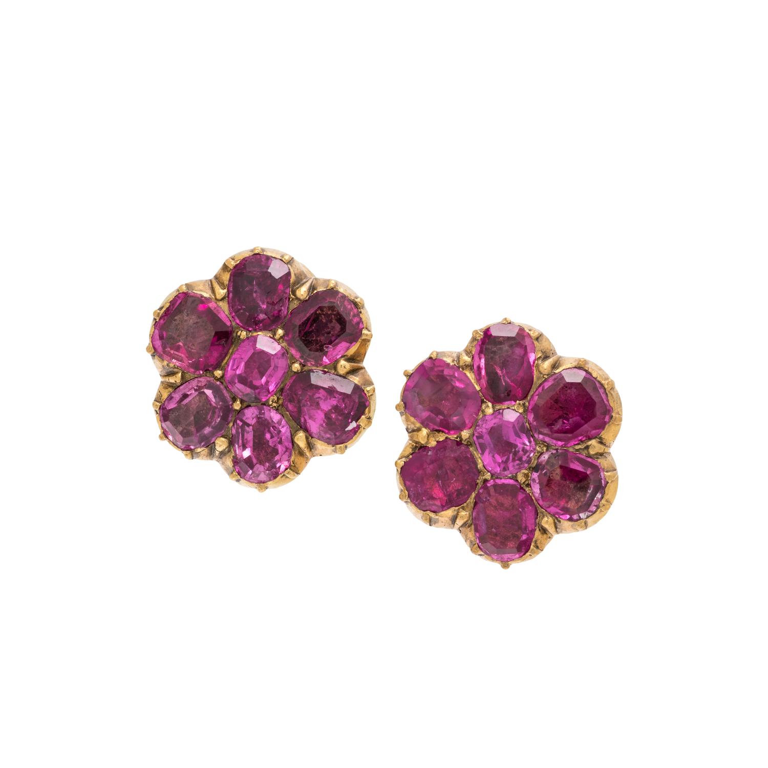 PINK SAPPHIRE EARCLIPS