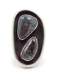 Southwestern Silver and Bisbee Turquoise Ring