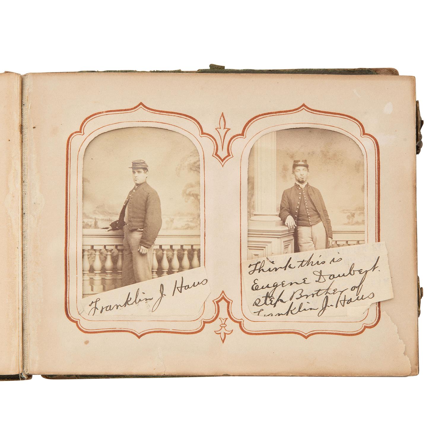 [Civil War] Carte de Visite Albums of Soldiers and Civilians incl. a Photographer with His Camera