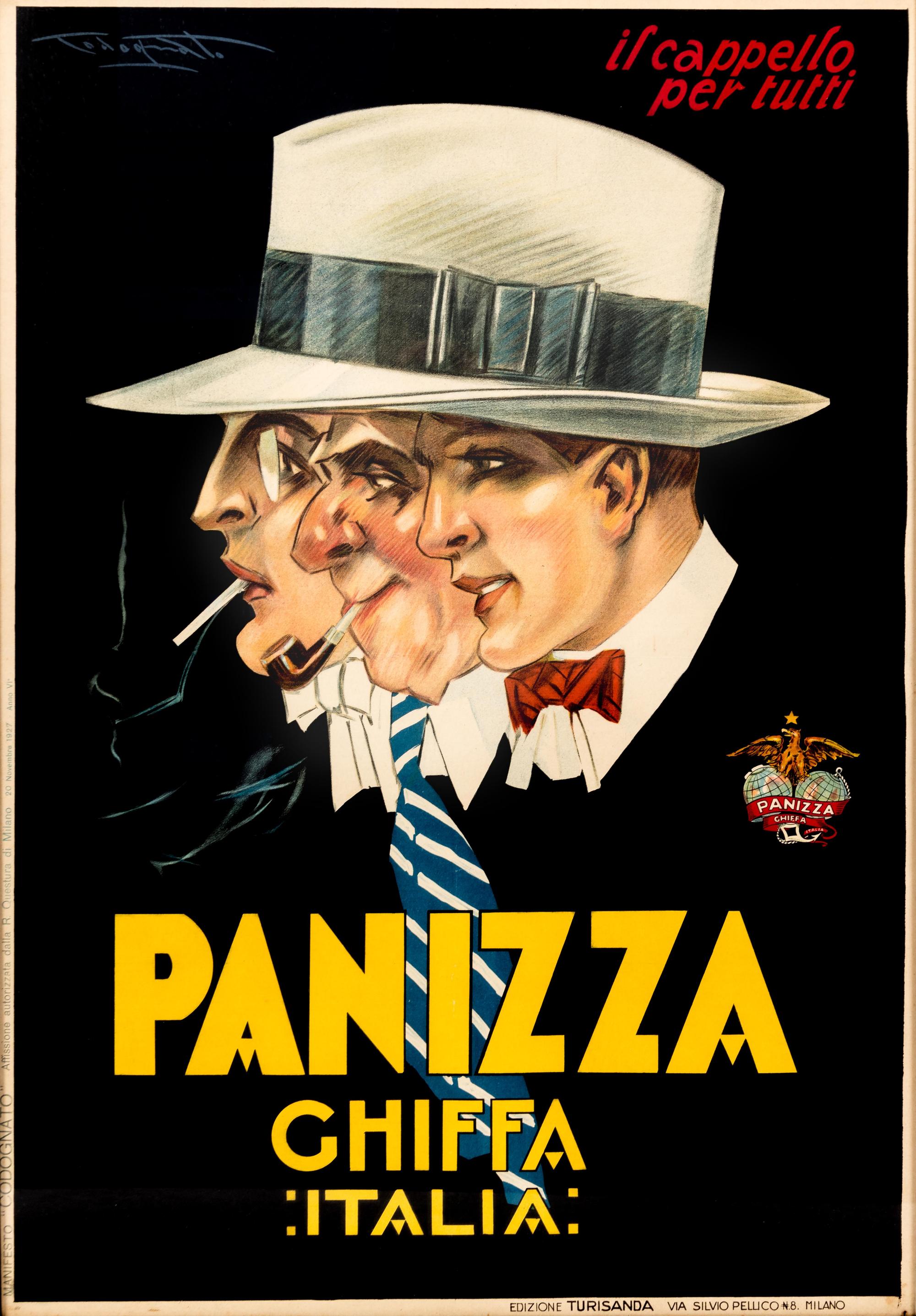 An Italian Vintage Panizza Poster — Alberto Gizza Panizza, 20th Century