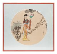 Three Chinese Paintings on Silk